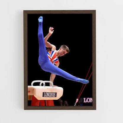 ap-pommel horse gymnastics-1 cadre Bois foncé