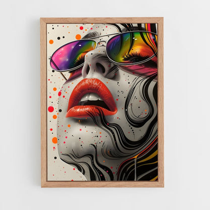 ap-pop art-10 cadre Bois clair