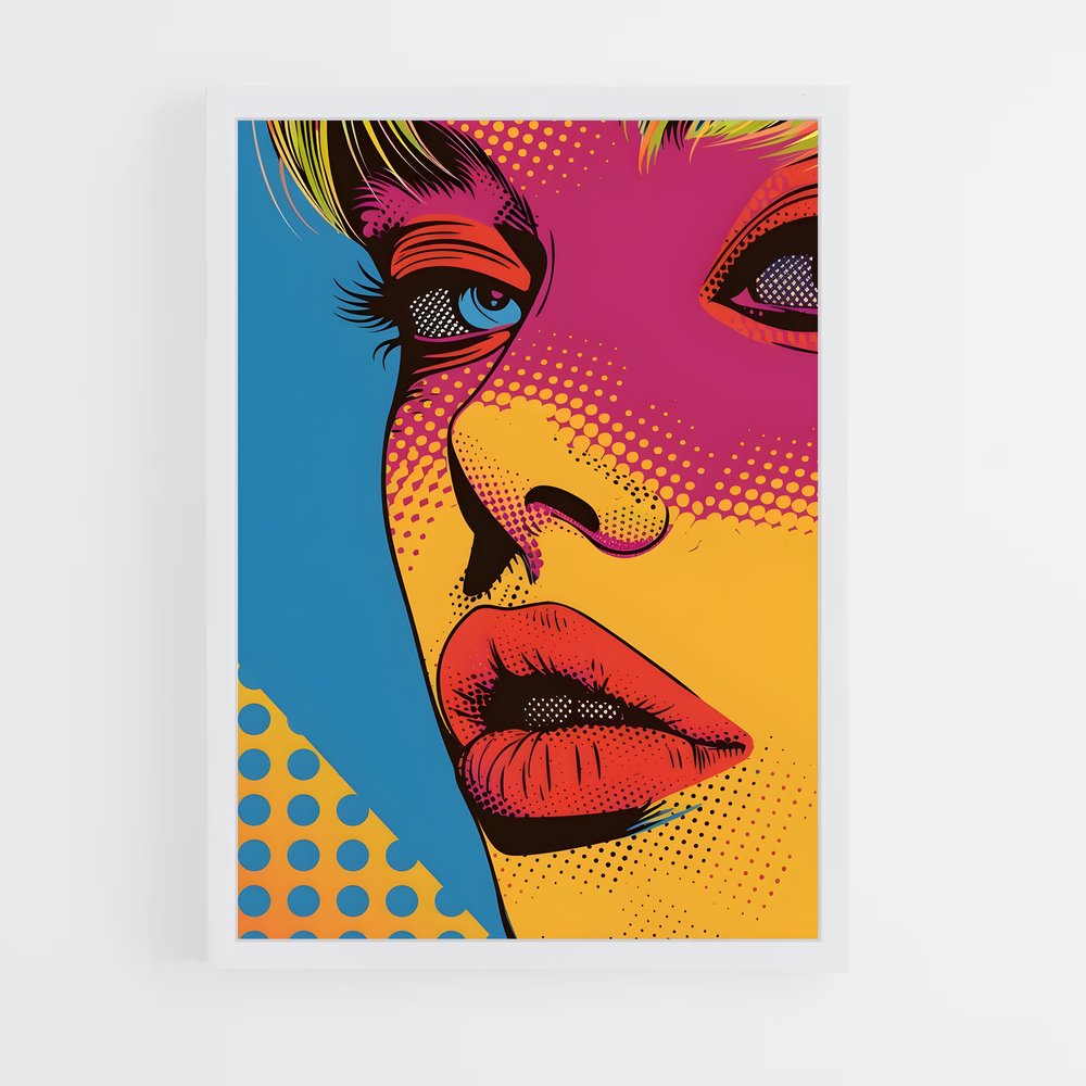 ap-pop art-6 cadre Blanc