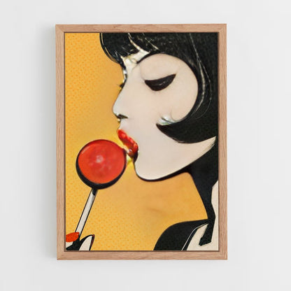 ap-pop art-7 cadre Bois clair