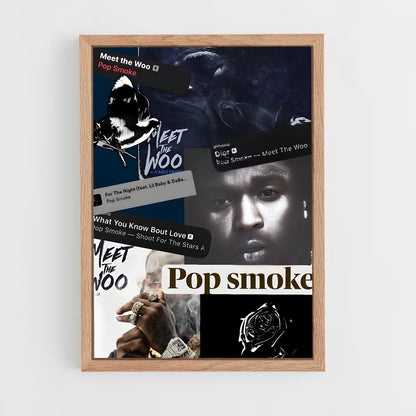 ap-pop smoke-8 cadre Bois clair