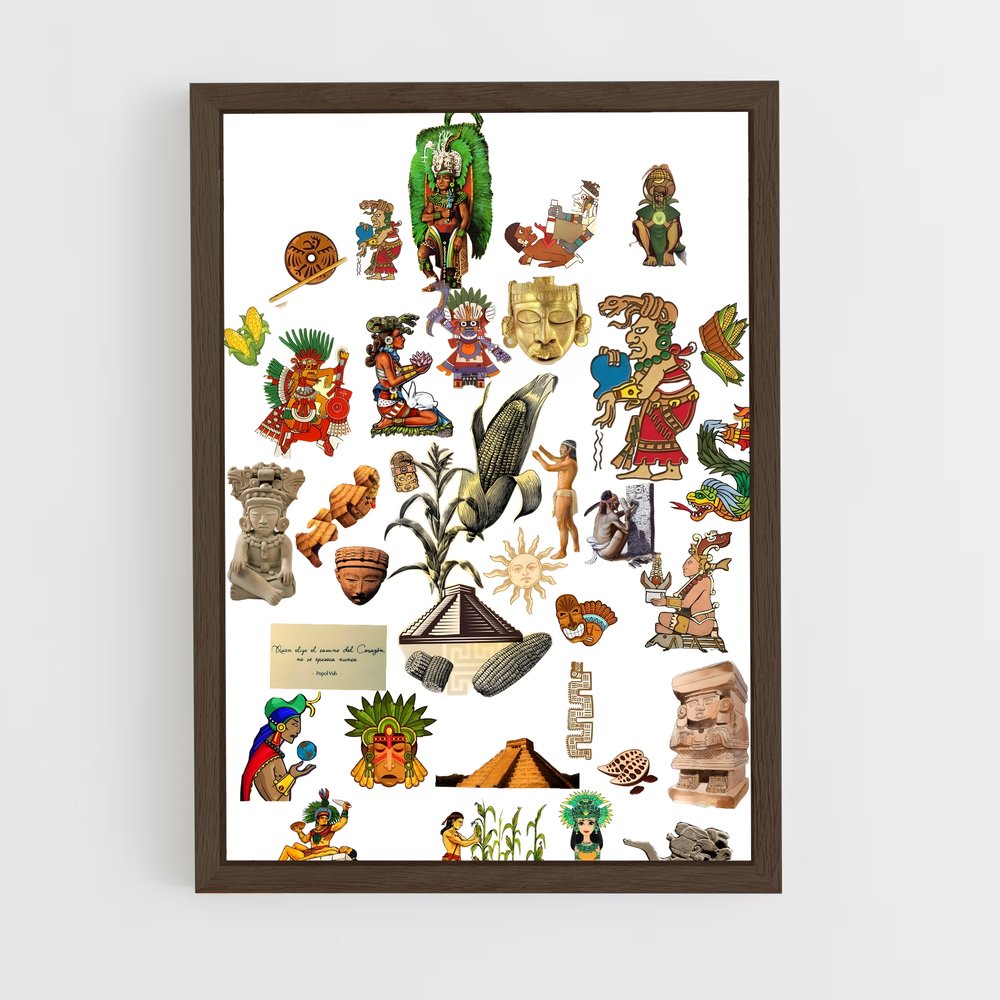 ap-popol vuh-2 cadre Bois foncé