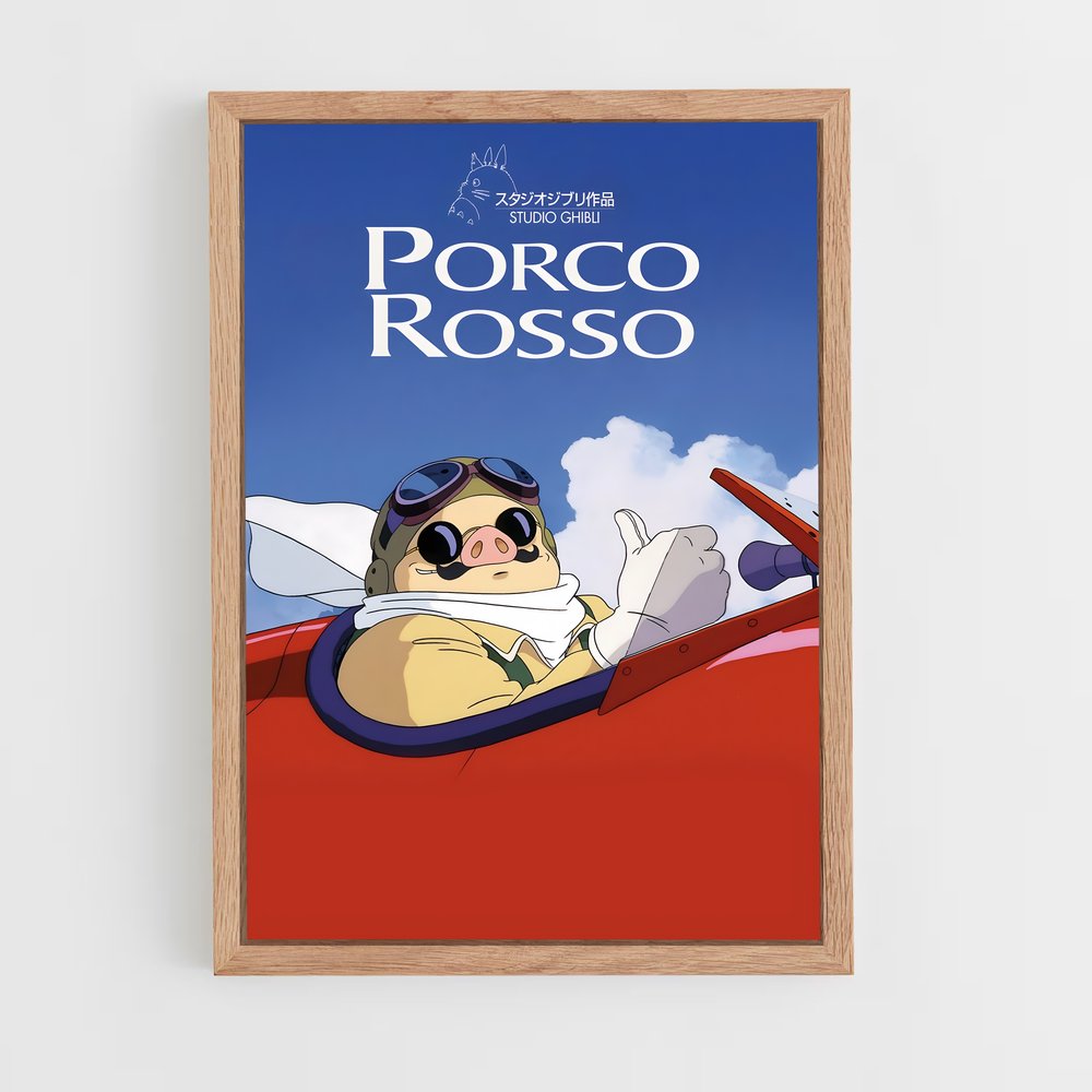 ap-porco rosso-4 cadre Bois clair