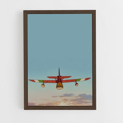 ap-porco rosso-6 cadre Bois foncé