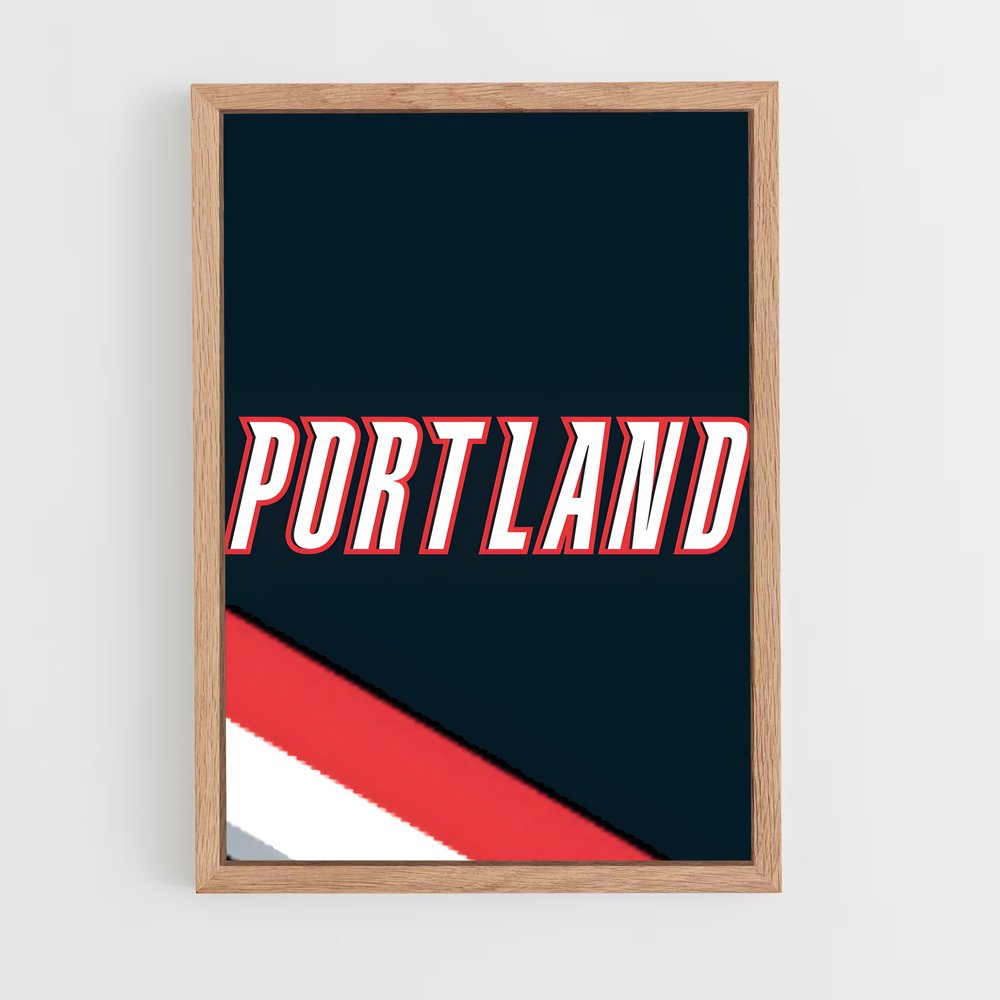 ap-portland trail blazers-10 cadre Bois clair