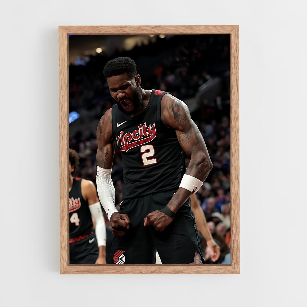 ap-portland trail blazers-2 cadre Bois clair