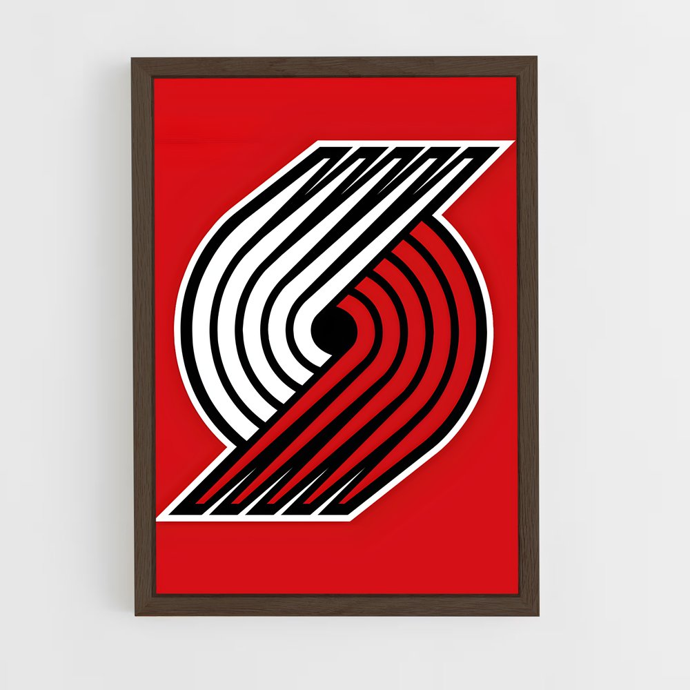 ap-portland trail blazers-3 cadre Bois foncé