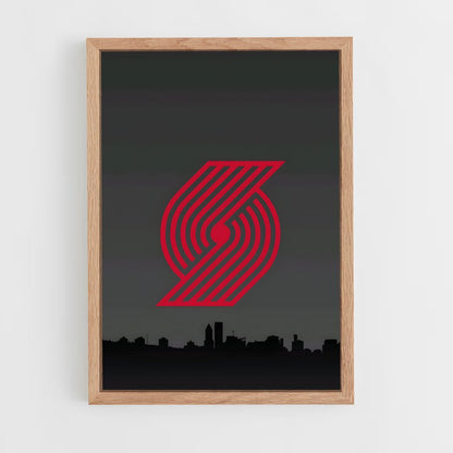 ap-portland trail blazers-4 cadre Bois clair