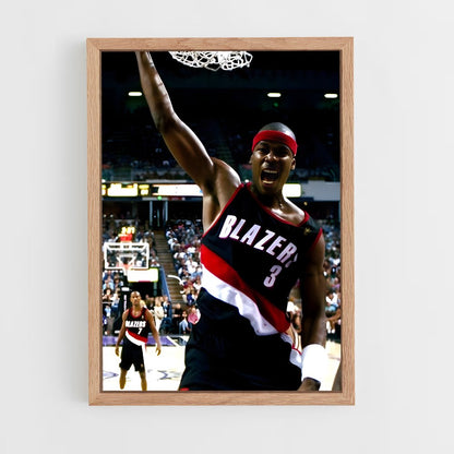ap-portland trail blazers-6 cadre Bois clair