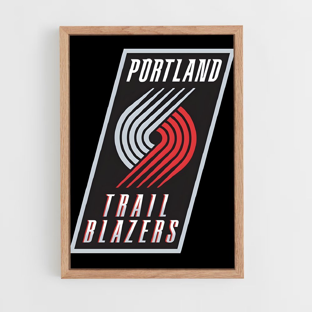 ap-portland trail blazers-7 cadre Bois clair