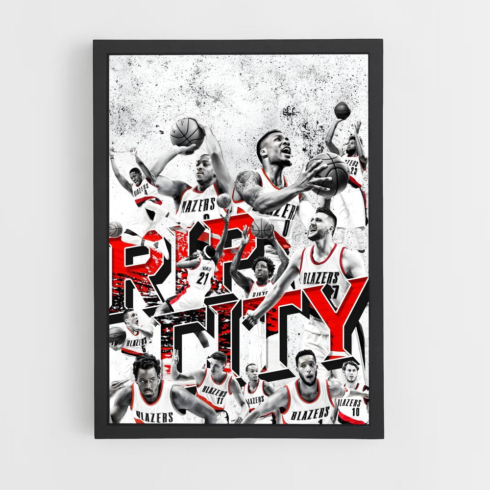 ap-portland trail blazers-8 cadre Noir
