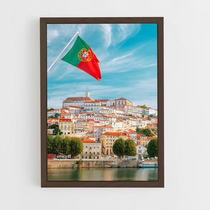 ap-portugal flag-2 cadre Bois foncé