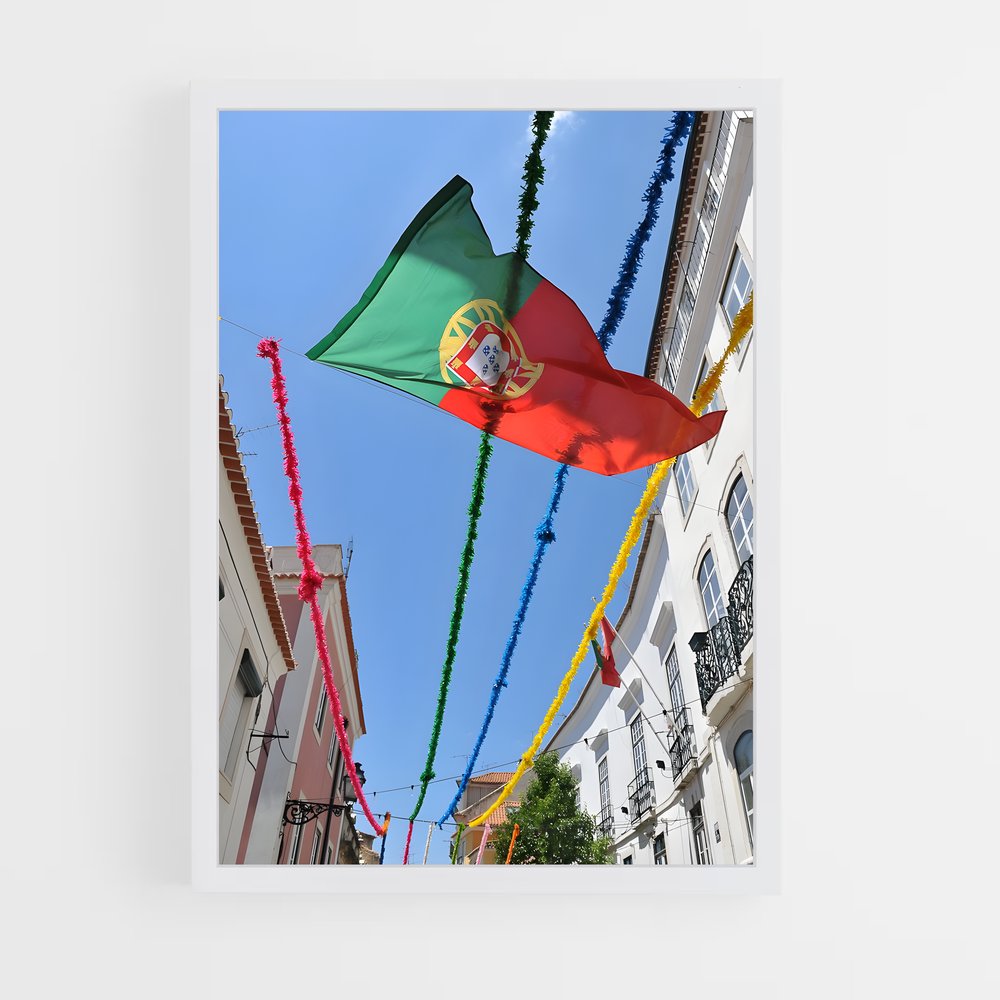 ap-portugal flag-5 cadre Blanc
