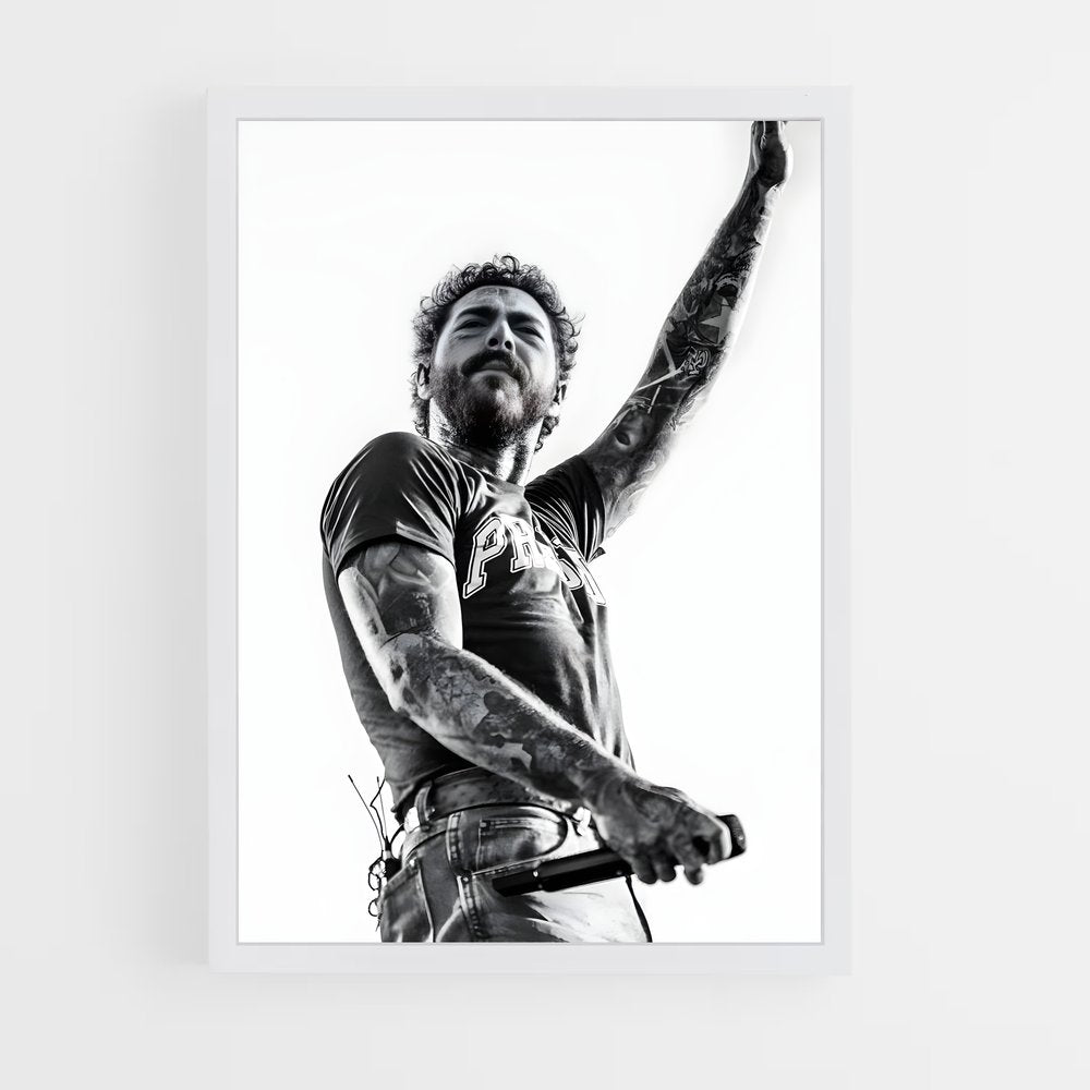 ap-post malone-10 cadre Blanc