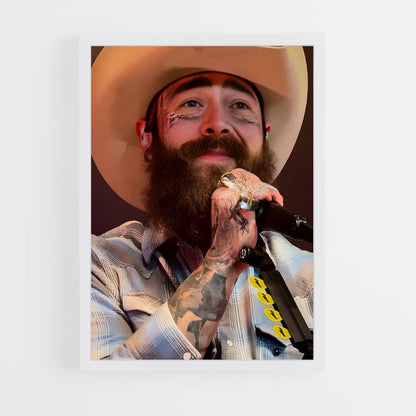 ap-post malone-3 cadre Blanc