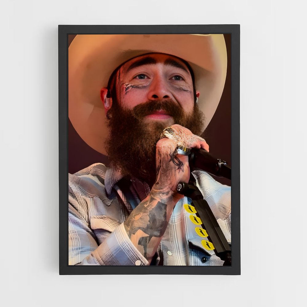 ap-post malone-3 cadre Noir
