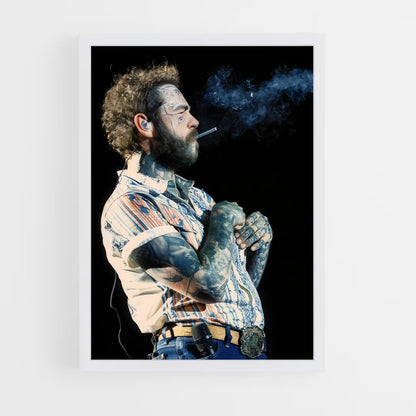 ap-post malone-4 cadre Blanc