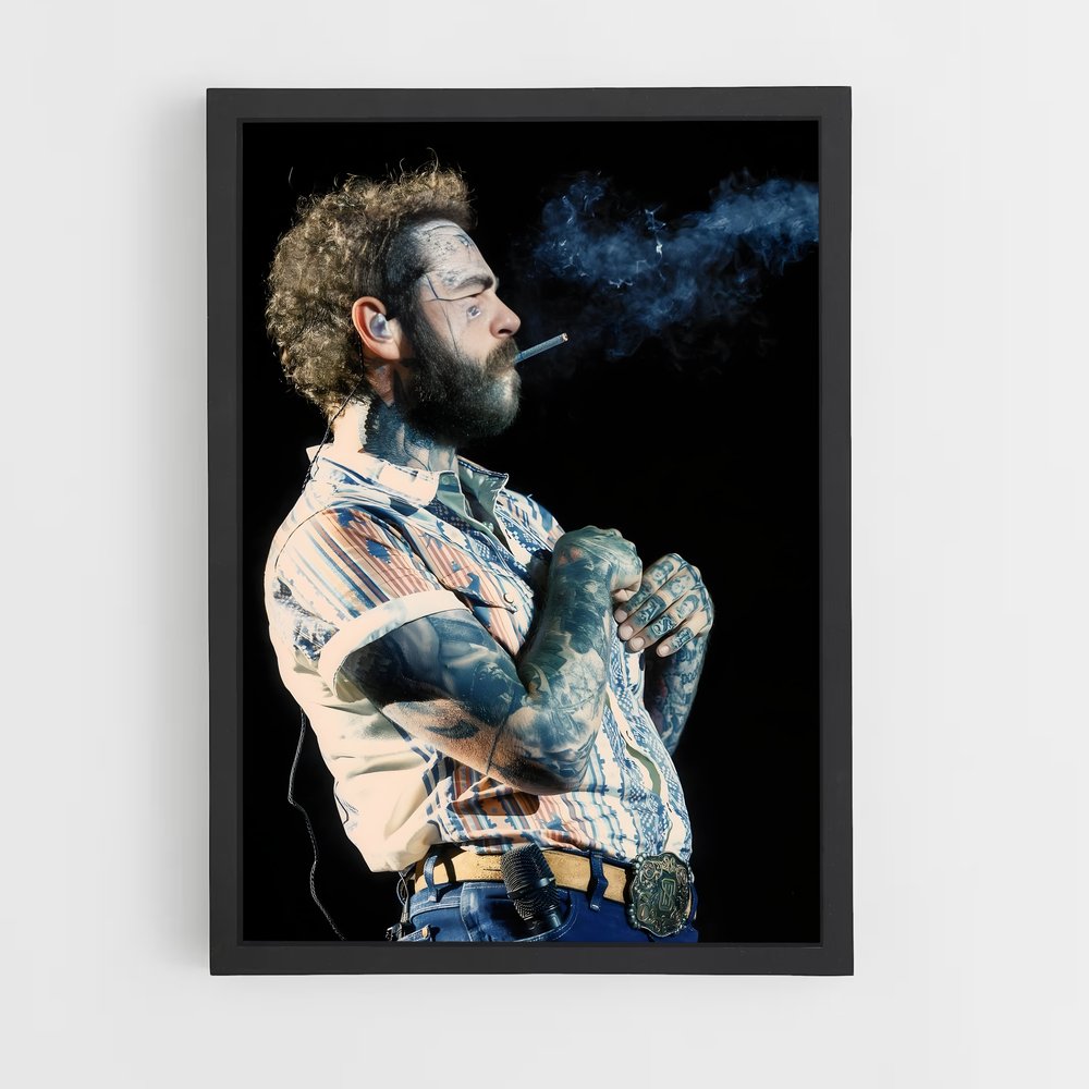 ap-post malone-4 cadre Noir
