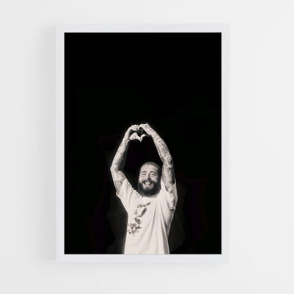 ap-post malone-5 cadre Blanc