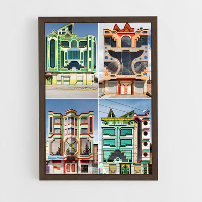 ap-postmodern architecture-5 cadre Bois foncé