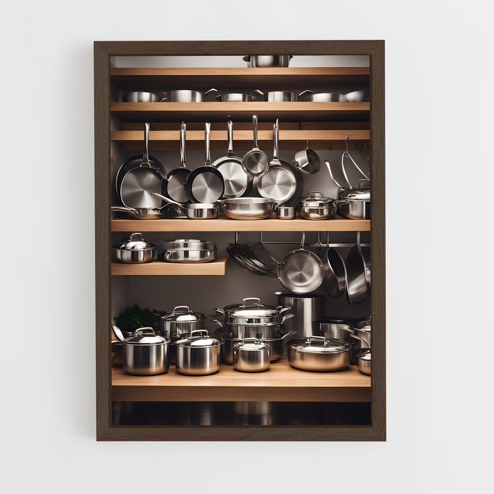 ap-pot-9 cadre Bois foncé