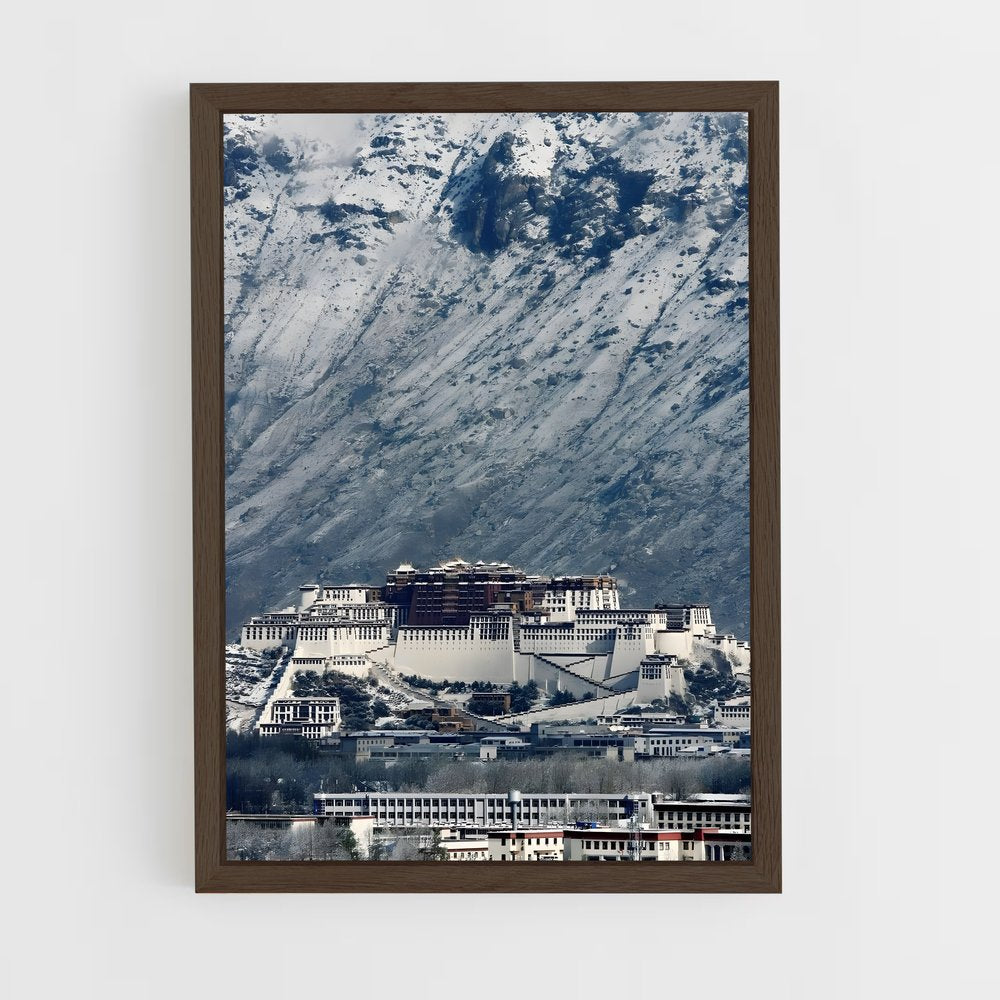 ap-potala palace-7 cadre Bois foncé