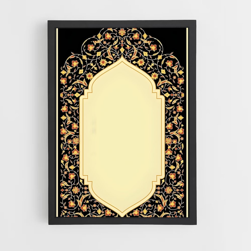 ap-prayer mat-7 cadre Noir