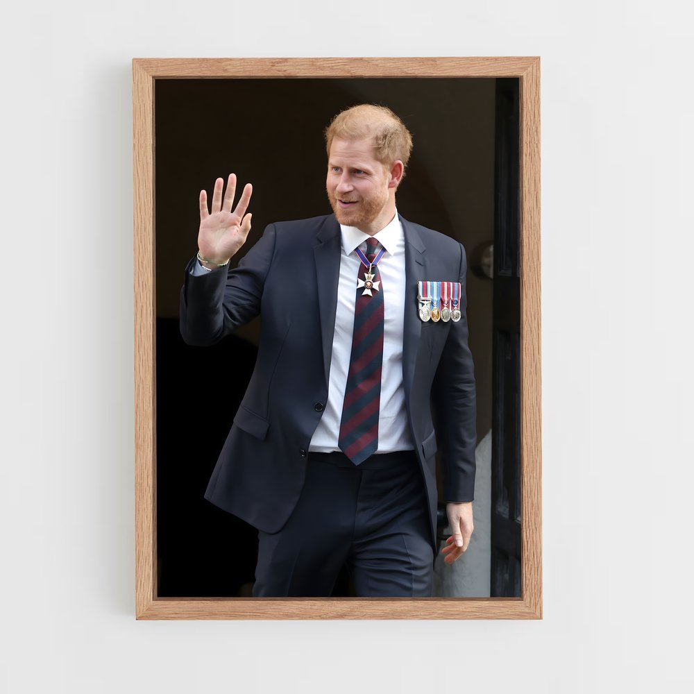 ap-prince harry-1 cadre Bois clair