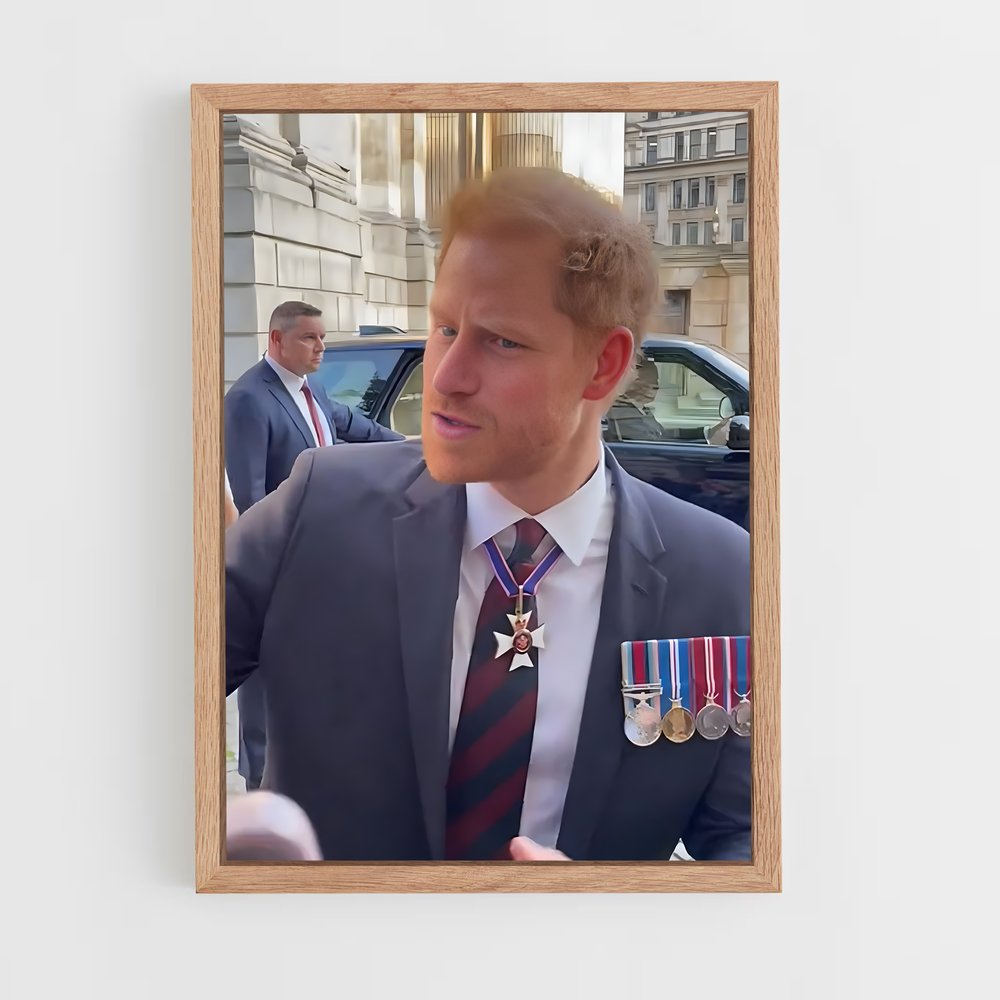 ap-prince harry-10 cadre Bois clair