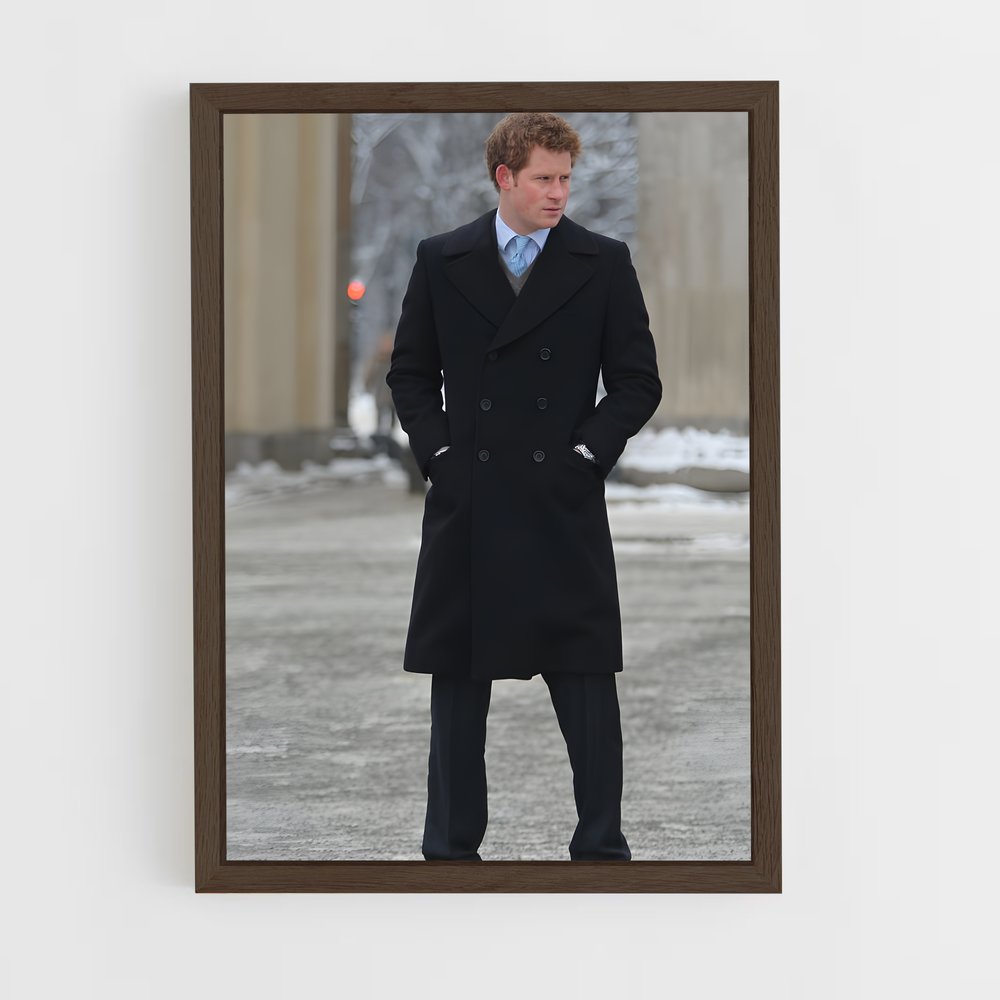 ap-prince harry-16 cadre Bois foncé