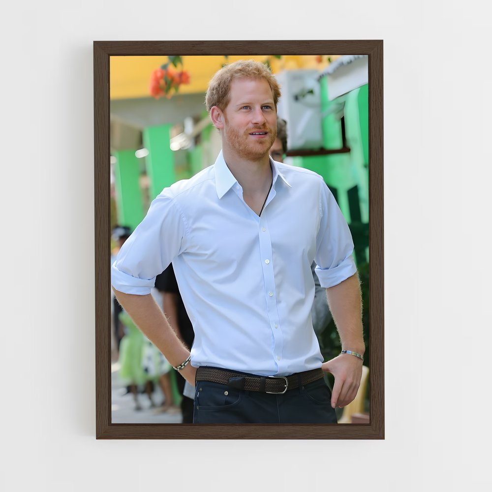ap-prince harry-17 cadre Bois foncé