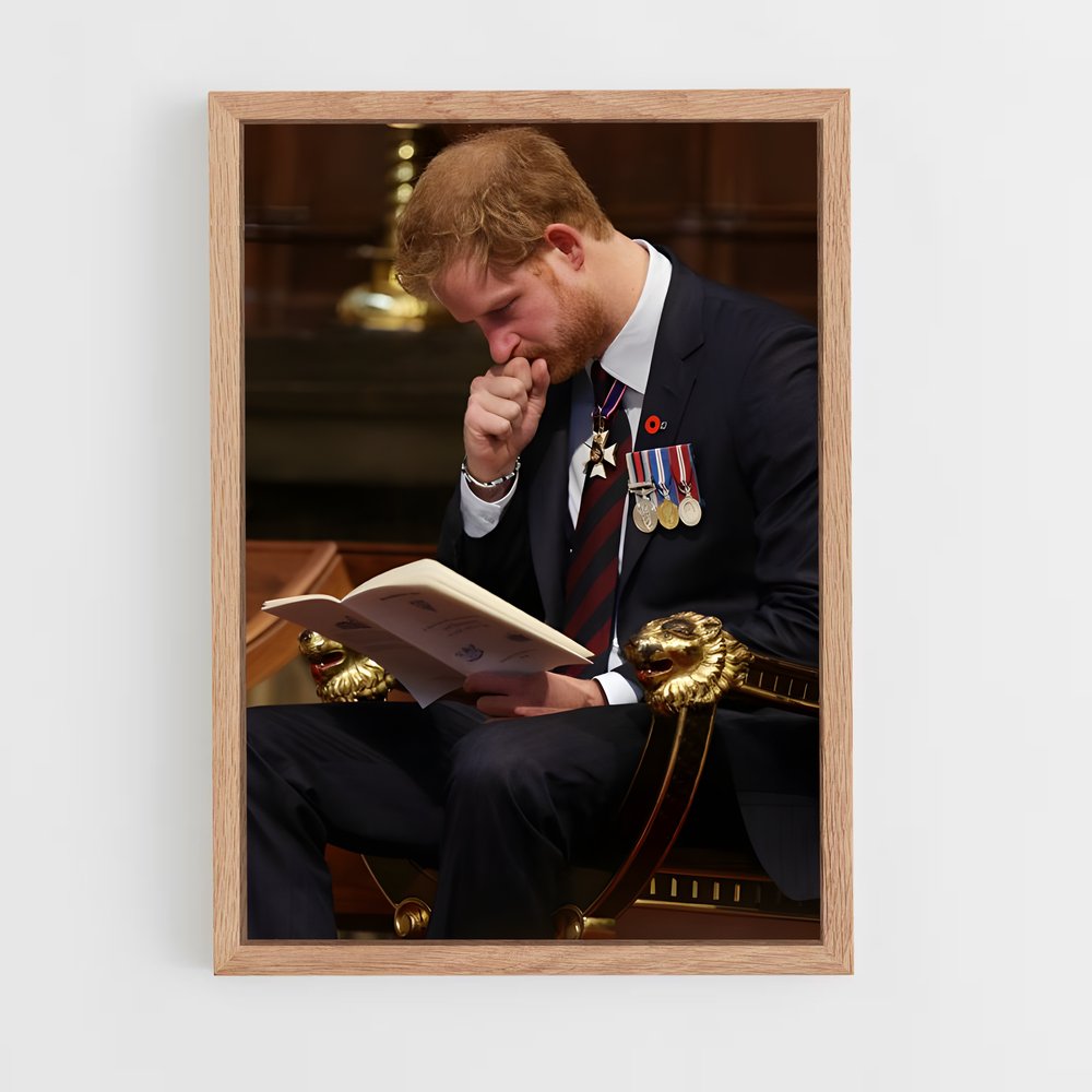 ap-prince harry-7 cadre Bois clair