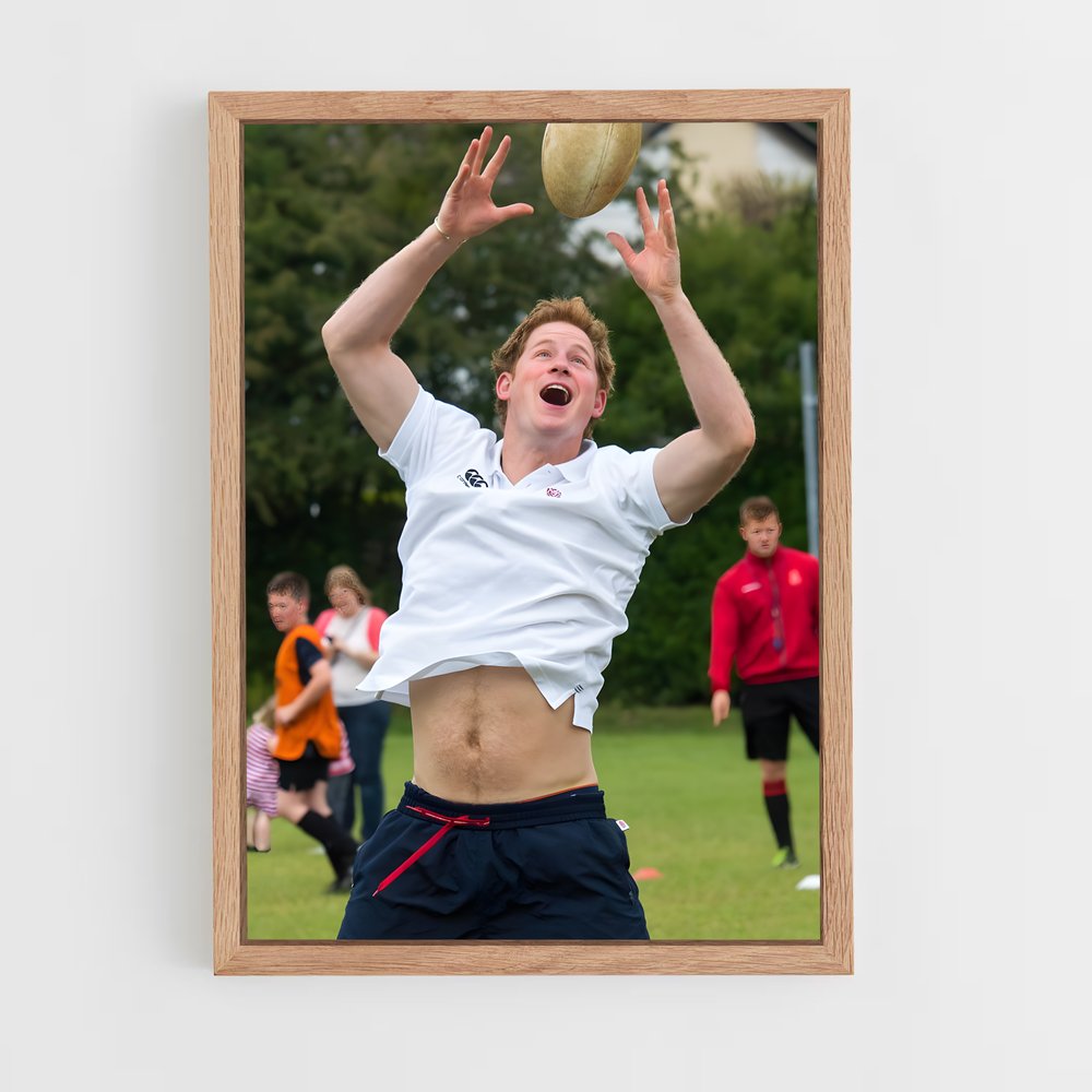 ap-prince harry-8 cadre Bois clair