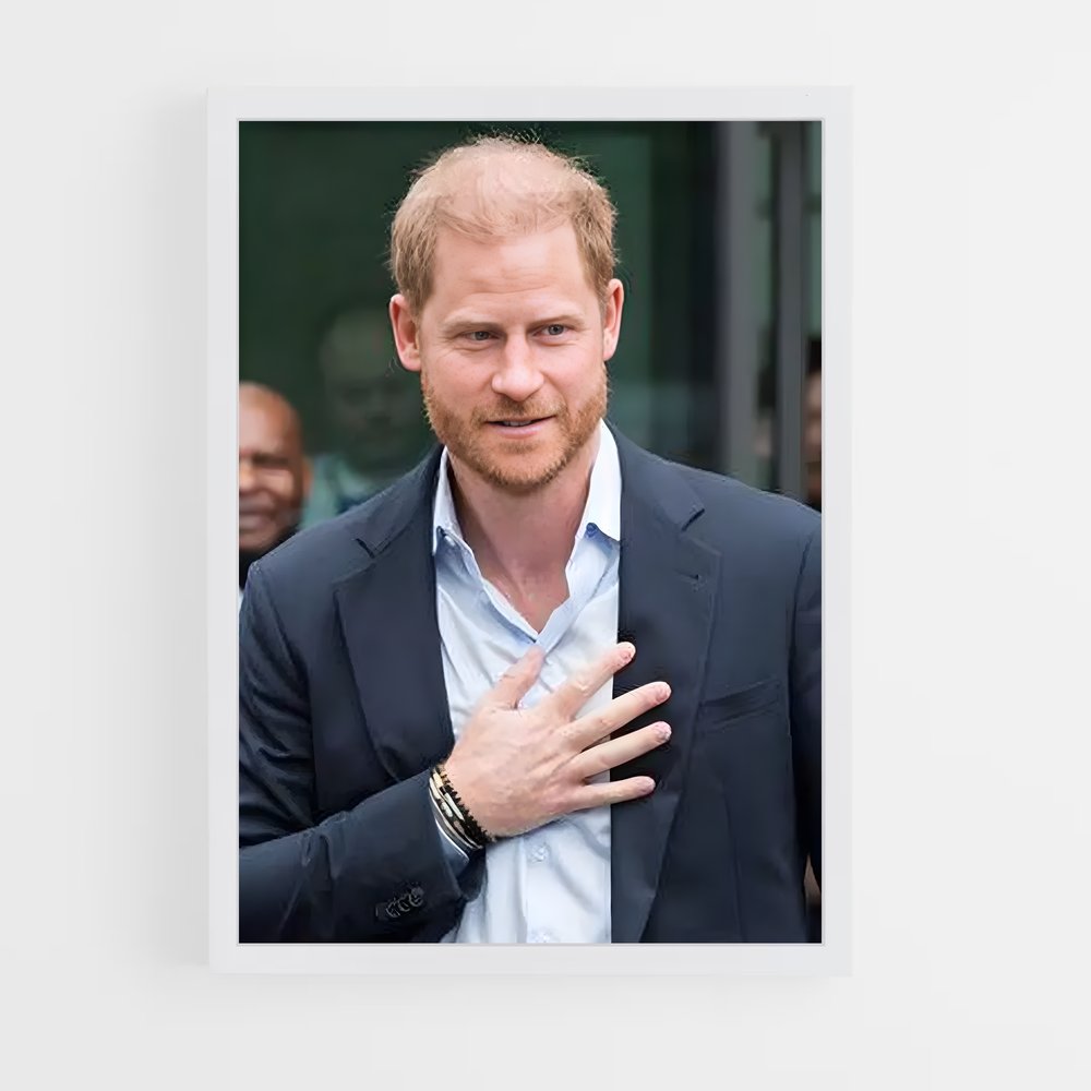 ap-prince harry-9 cadre Blanc