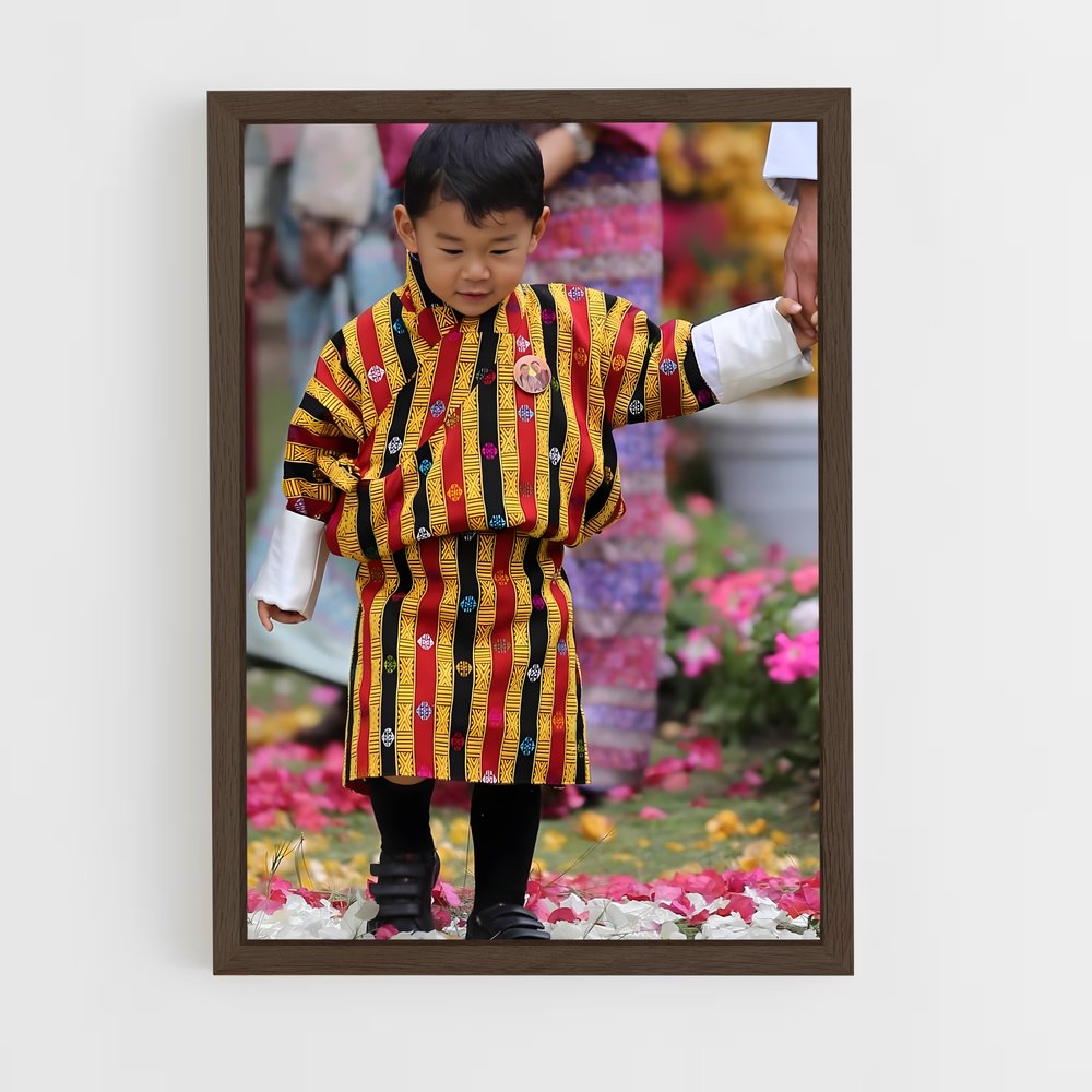 ap-prince jigme namgyel wangchuck-9 cadre Bois foncé