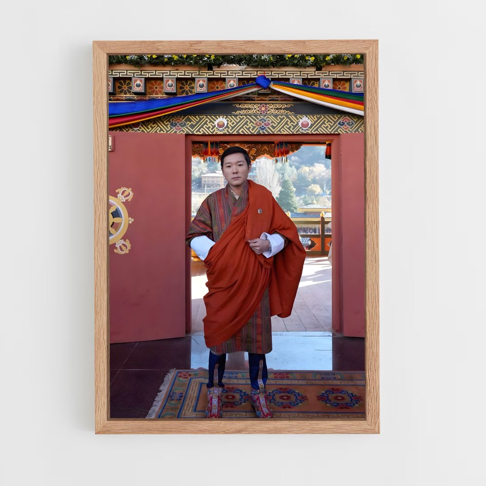 ap-prince jigme ugyen wangchuck-1 cadre Bois clair