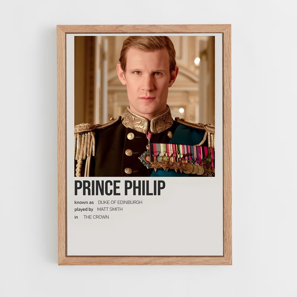 ap-prince philip-6 cadre Bois clair