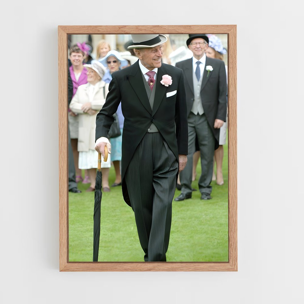 ap-prince philip duke of edinburgh-1 cadre Bois clair