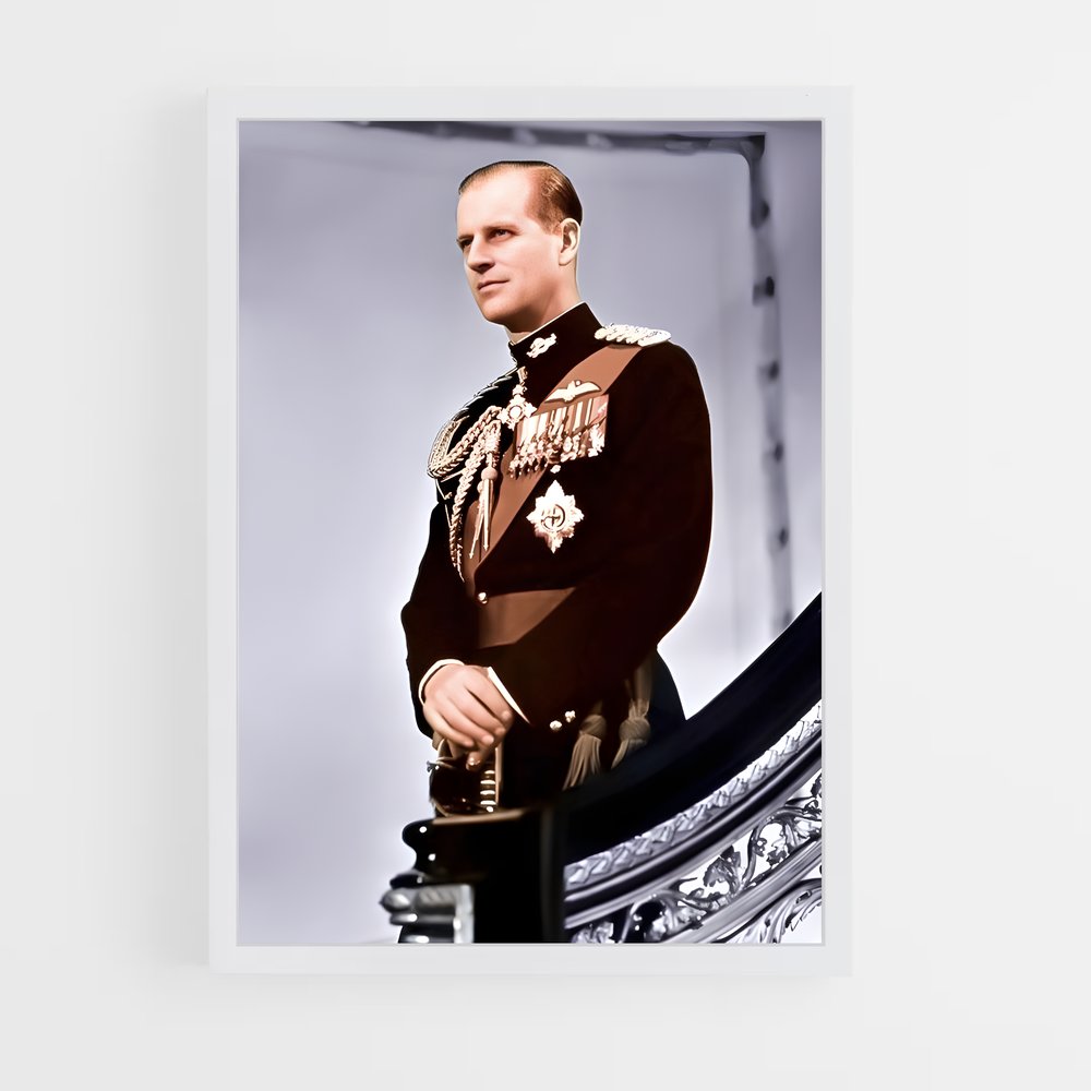 ap-prince philip duke of edinburgh-3 cadre Blanc