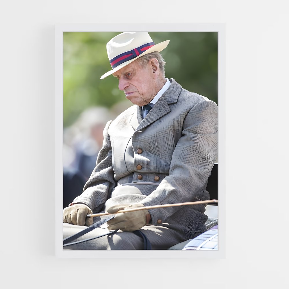 ap-prince philip duke of edinburgh-6 cadre Blanc