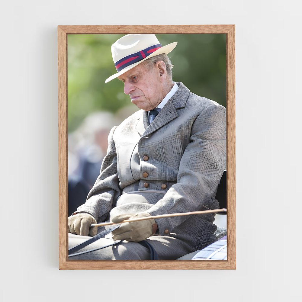 ap-prince philip duke of edinburgh-6 cadre Bois clair