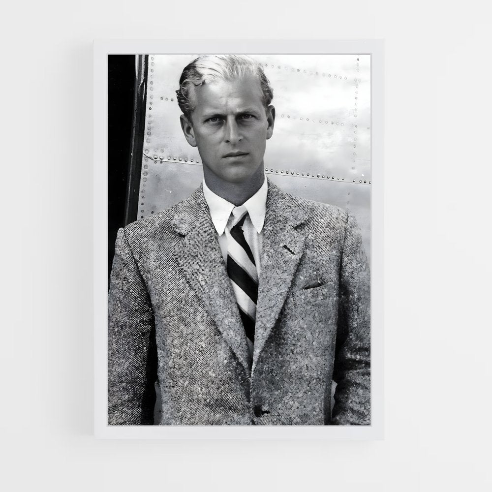 ap-prince philip duke of edinburgh-8 cadre Blanc