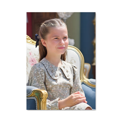 Poster Petite Princesse au Lustre