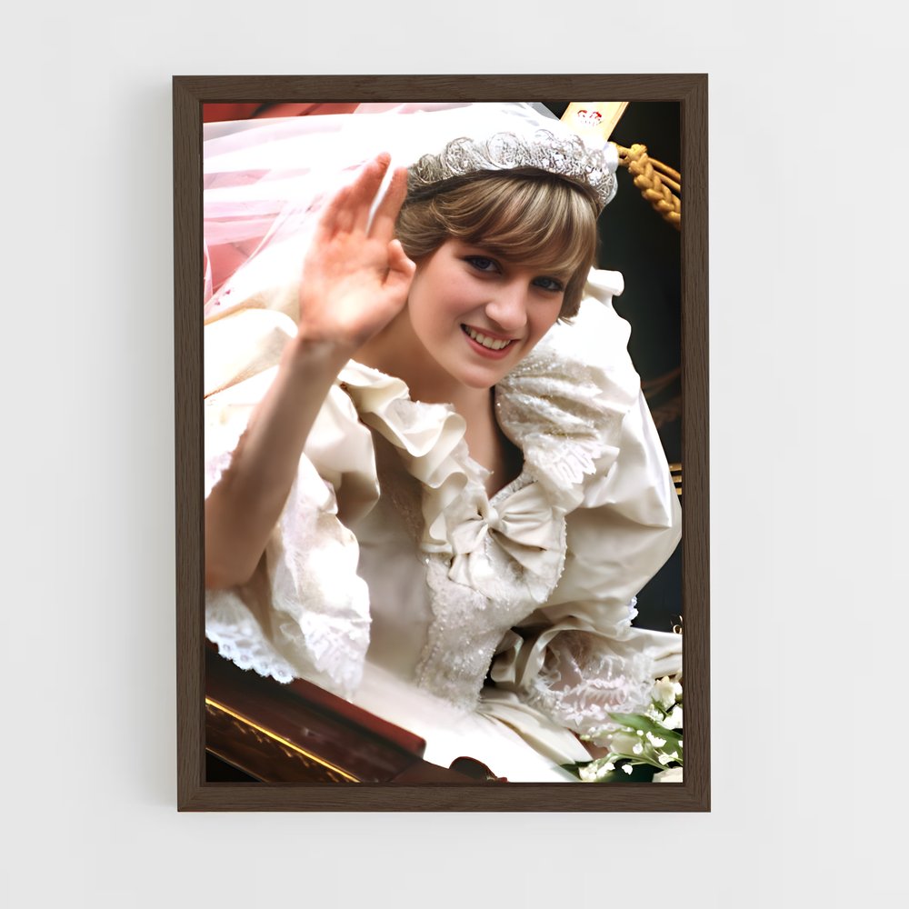 ap-princess diana-10 cadre Bois foncé