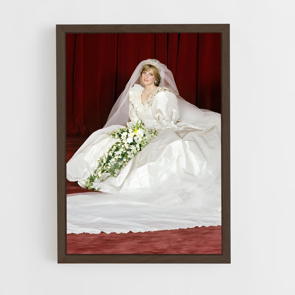 ap-princess diana-6 cadre Bois foncé