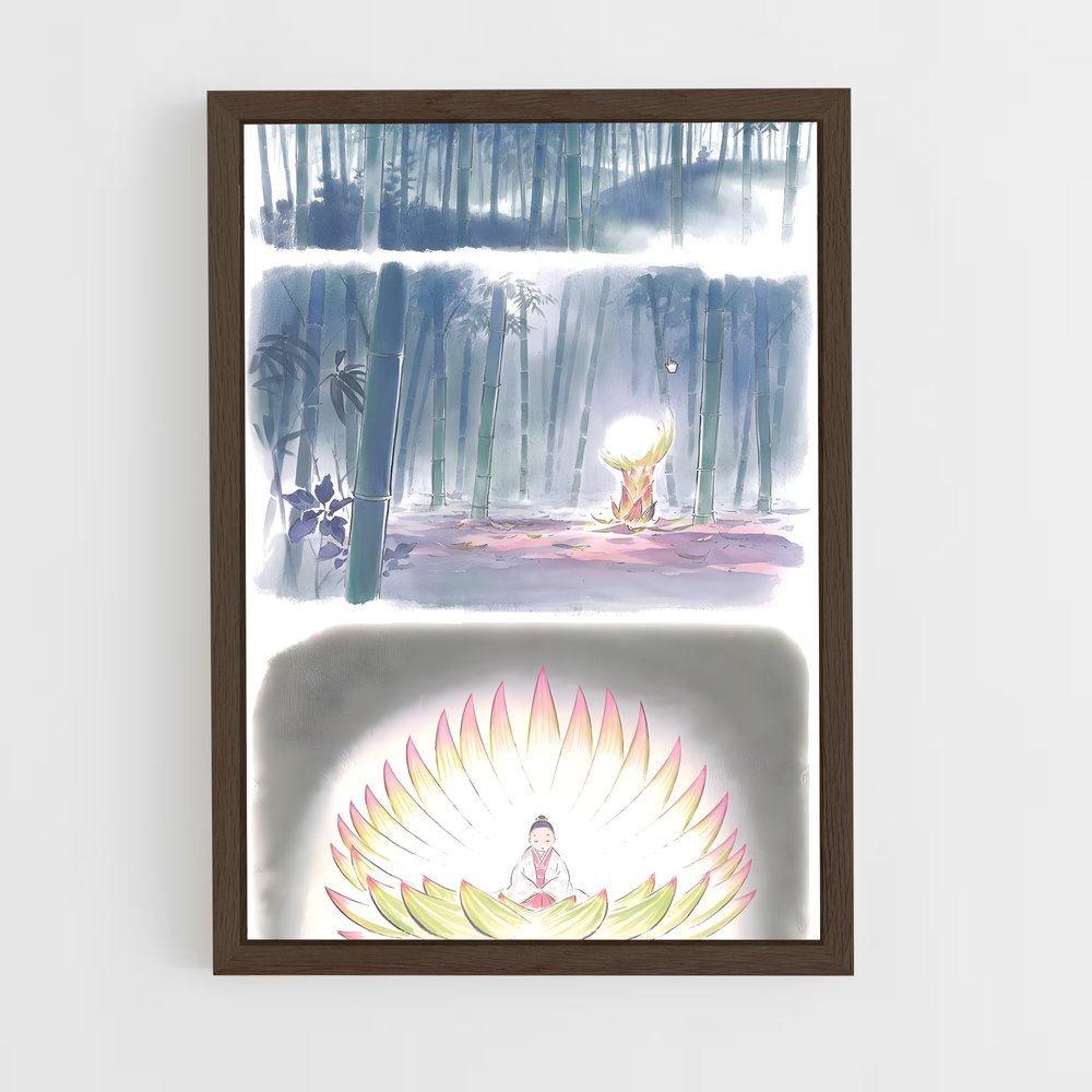 ap-princess kaguya-6 cadre Bois foncé