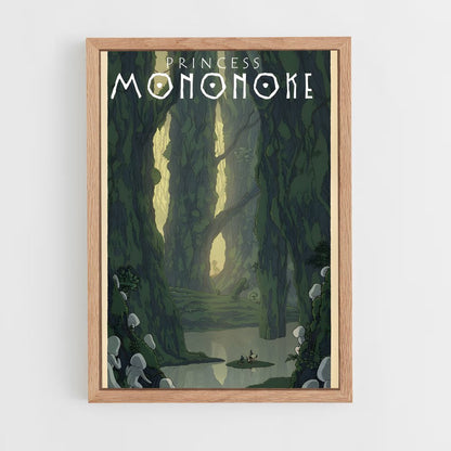 ap-princess mononoke-6 cadre Bois clair