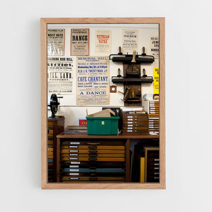 ap-printing press-5 cadre Bois clair
