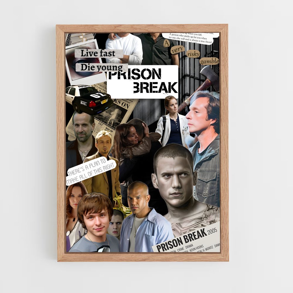 ap-prison break-2 cadre Bois clair