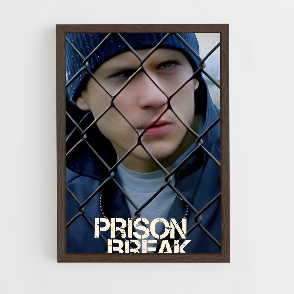 ap-prison break-3 cadre Bois foncé